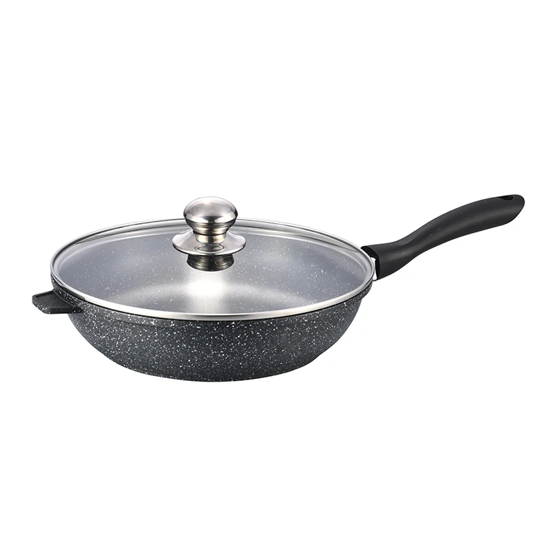 Manufacture 28cm Cookware Cooking Pan Cast Aluminum Frying Pan Set Non Stick With Handle