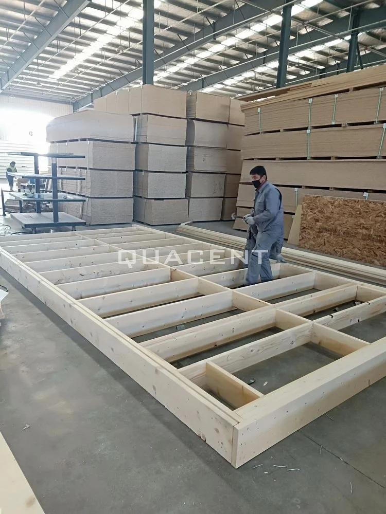 High Standard New Design Wooden Frame 3 Bedroom Prefab Bungalow 75 sqm Two Floors