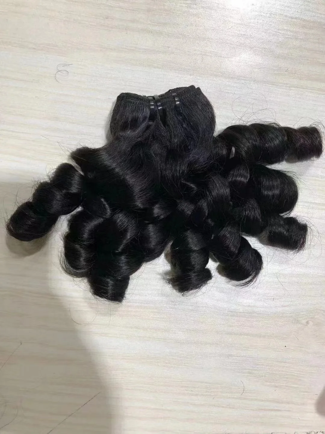 Amara best quality high end 12a grade fumy hair fumi curly hair brazilian double drawn fumi human hair in stock