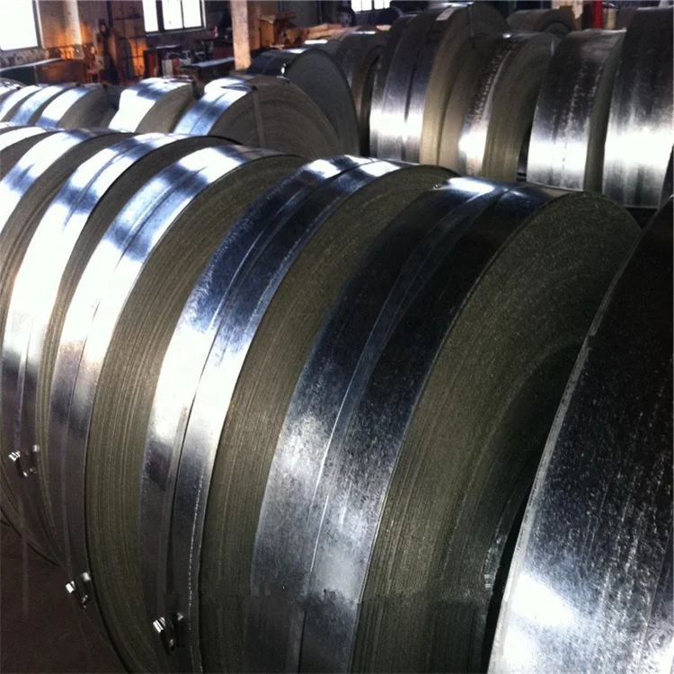 Hot Dipped ASTM AISI Q195 Z100g Galvanized Steel GI Metal Carbon Steel Strip in Coils
