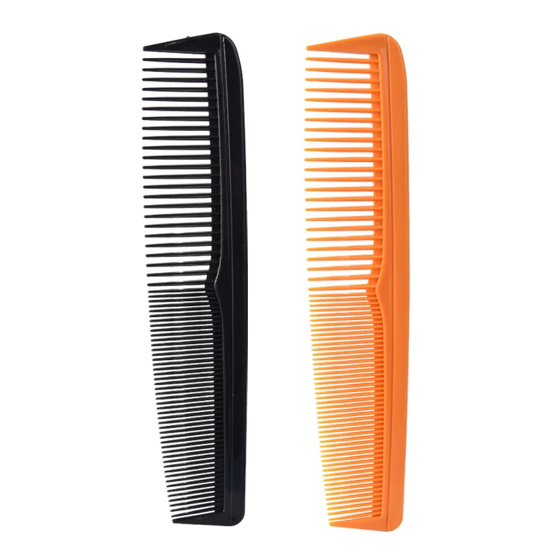 Factory Direct Sale Wide Tooth Barber Comb Salon Hairdressing Comb Antistatic Plastic Hair Cutting Comb