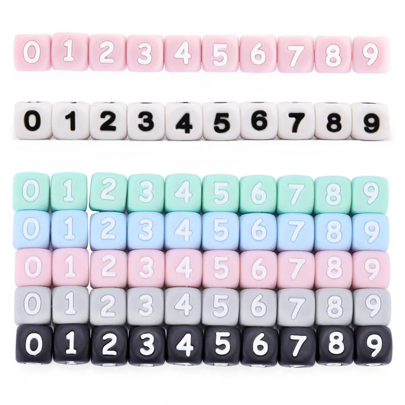 Free Sample Non-toxic Chewing Letter Beads, Silicone Baby Beads