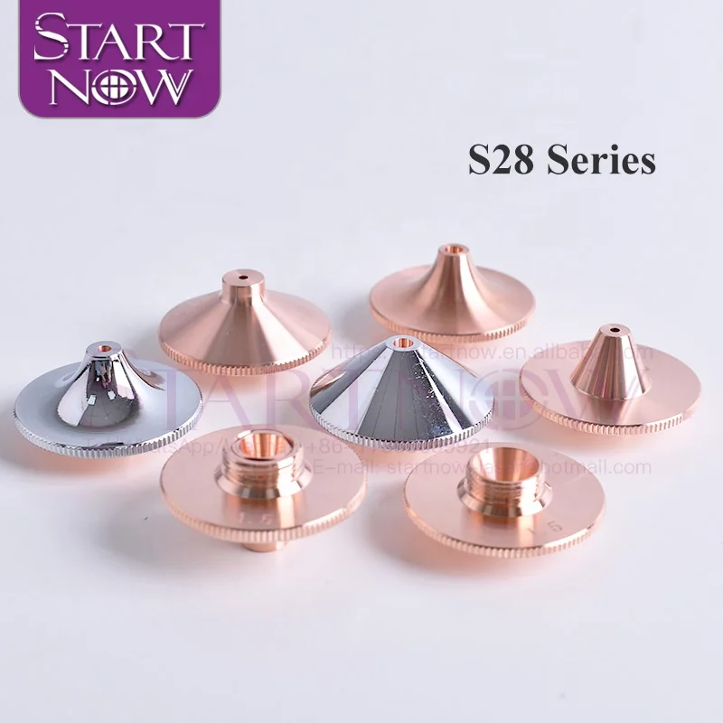 Startnow S28-A H15 M11 двухслойные хромированные лазерные сопла WSX Precitec волоконная Лазерная режущая головка 28 мм