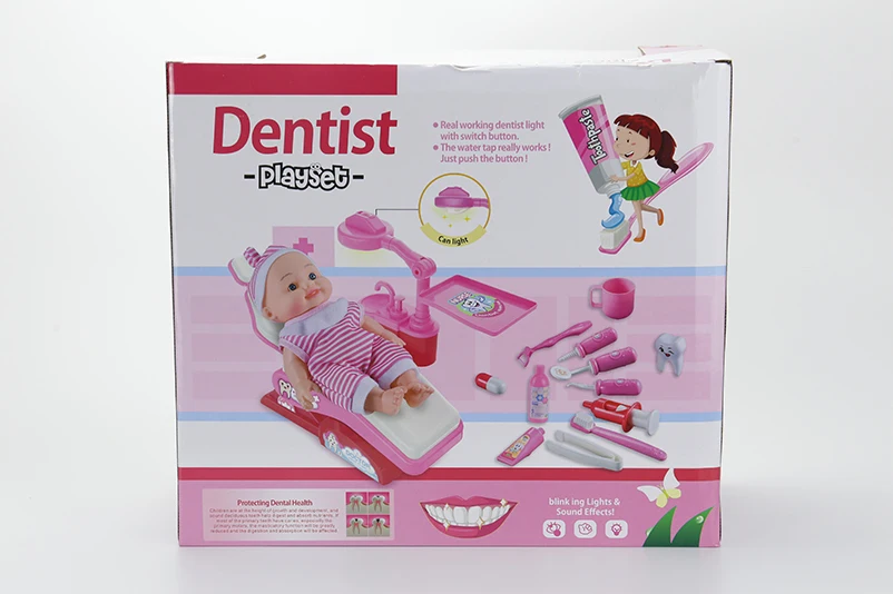 14pcs Funny Hospital Toy Play Children Toy Dentist Set Preschool Educational Medical Doctor Kits Play Set Dentist Toys