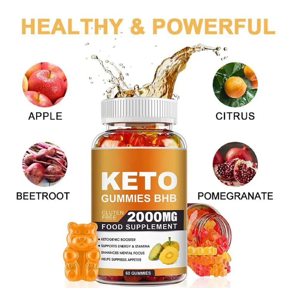 Keto ACV Gummies с яблочным сидром Кето-добавками формула вкуса яблока для мужчин и женщин поддерживает иммунную систему