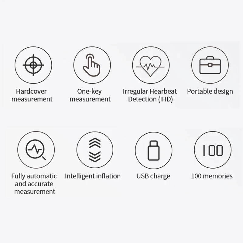 Монитор артериального давления на запястье автоматический цифровой