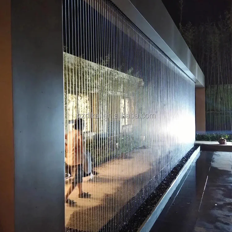 Written  Show wall water fountain digital waterfall indoor artificial waterfall fountain