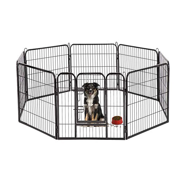 Factory Direct Sales Scalable Luxury Durable Steel Tube Dog Outdoor Fence for Pet