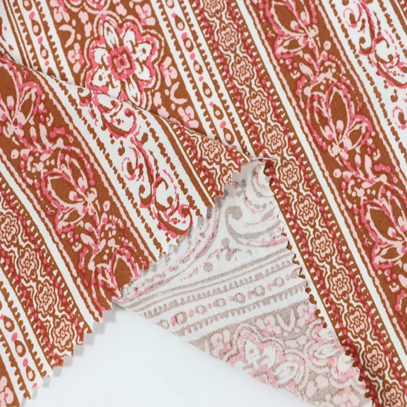 Hot Selling Liberty Print Knitted Fabric Rayon Textile Fabric For Woman Dress Skirt Shirt the Hottest 2023