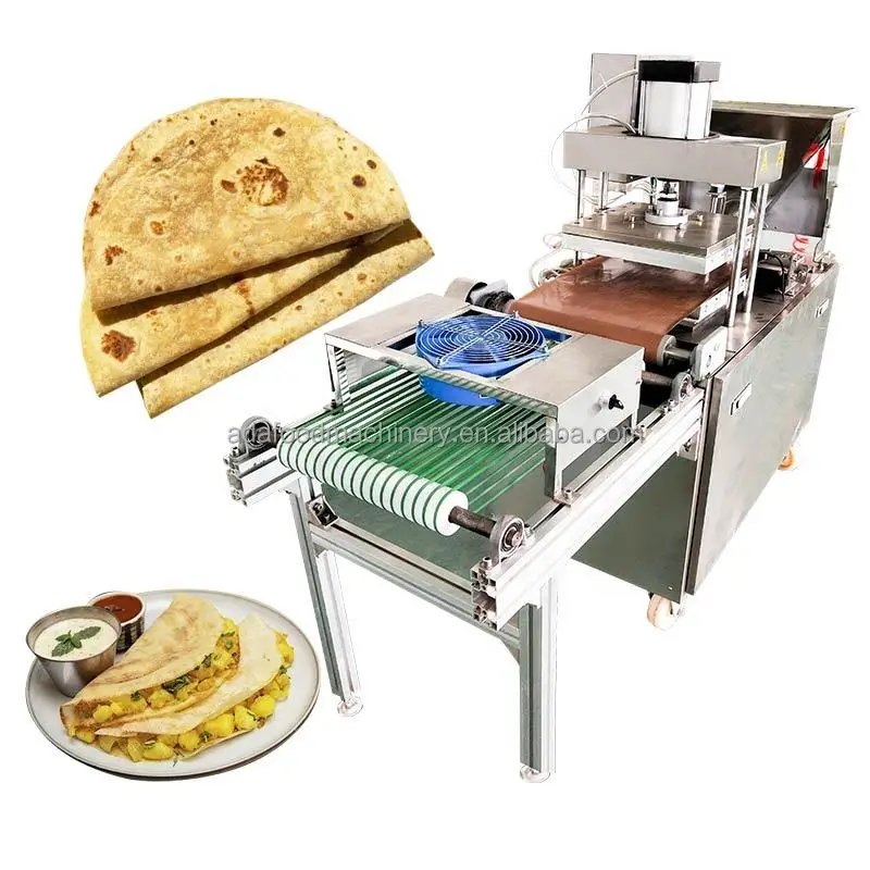 Automatic tortilla roti lavash pita flat bread production line /Arabic bread oven forming baking machine /Chappti making machine