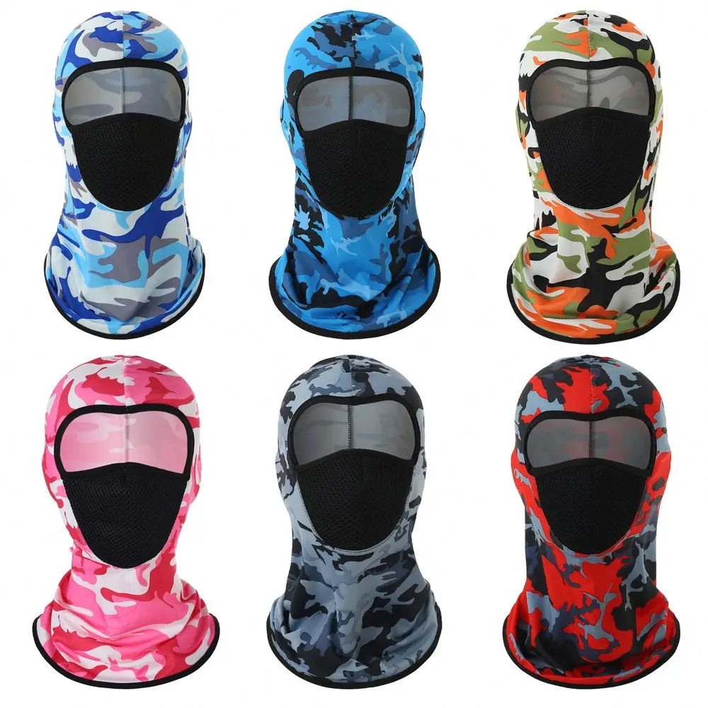 Breathable Sunscreen Headgear Hat Windproof Mesh Outdoor Face Mask Motorcycle Balaclava Hood
