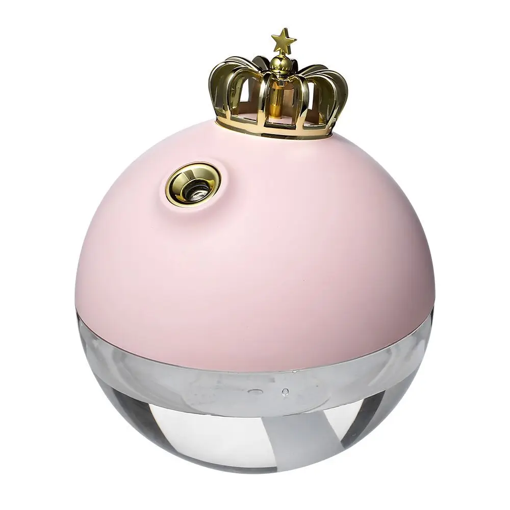 Crown humidifier mini usb desktop air atomizer small wireless humidifier girl heart creative gift