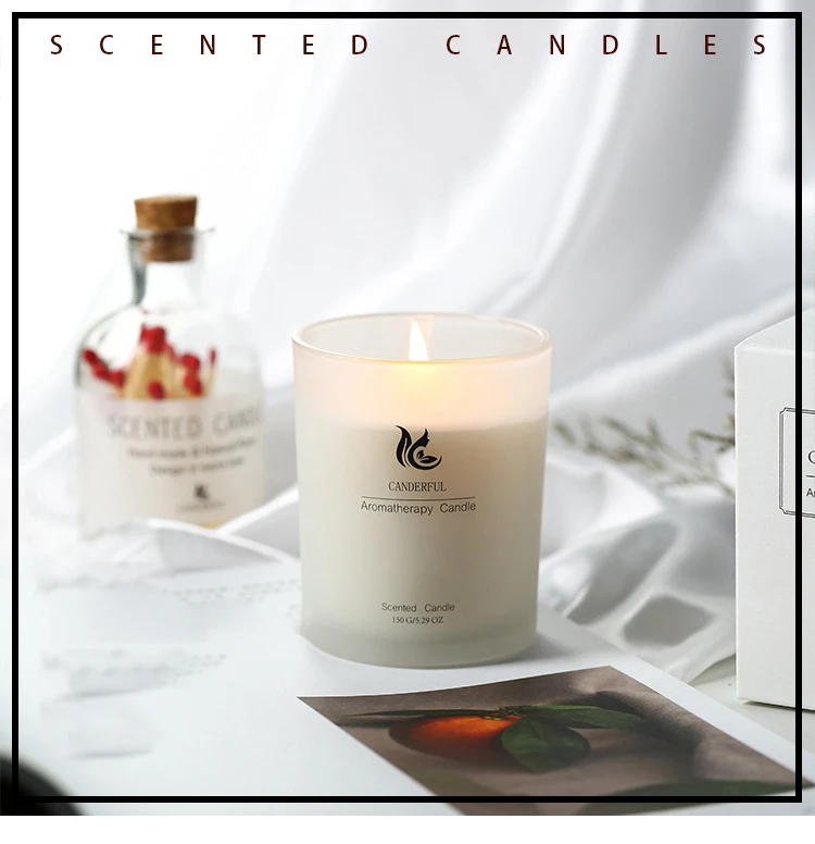 
Wholesale White Clear Glass Cup Vegetable Wax Rose Latest Home Decoration Buy Scented Candle with Packaging 