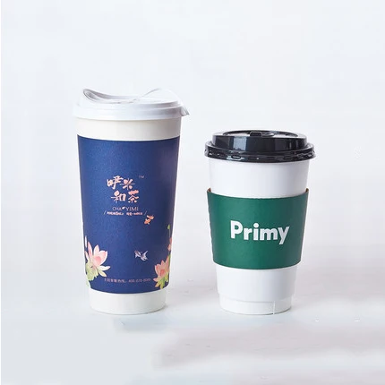 
Disposable double wall paper cup 22oz extra thick heat proof coffee paper cup 