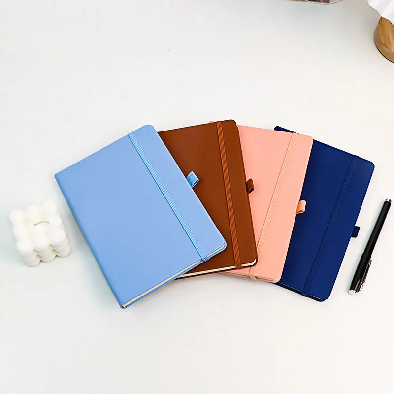 Waterproof Custom Print Art Paper Hard Cover Dairy Ruled Width Journal Schedule Book Leather Travel Notebook