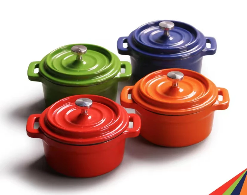 Amazon best seller Cast iron enamel stew pot soup pot non stick pan Cast Iron Signature Round Dutch Oven for kitchen (1600563595208)