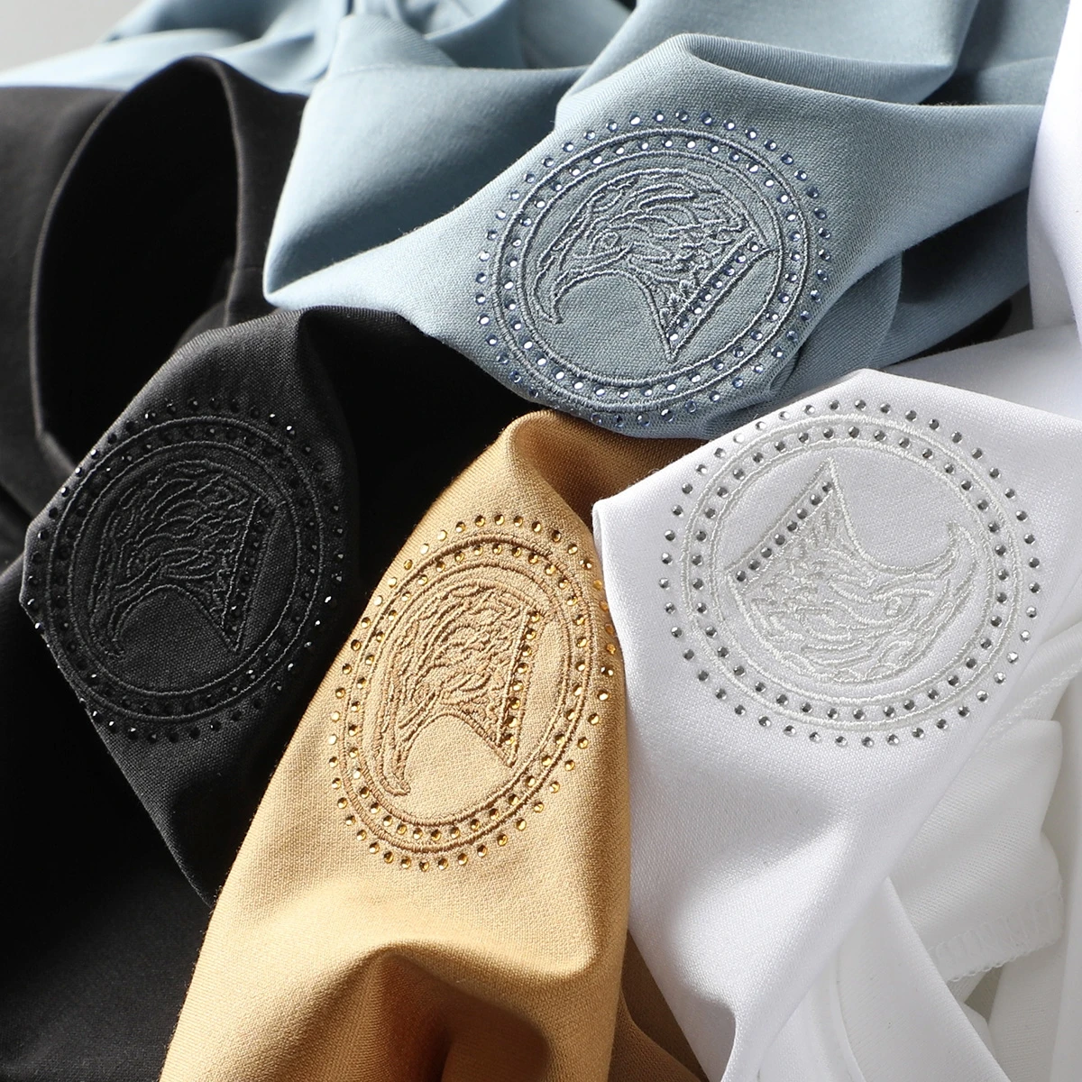 Wholesale loose fit men blank camisas 100% cotton tshirt custom emboss plain t-shirt Logo Printed Black Custom t shirts