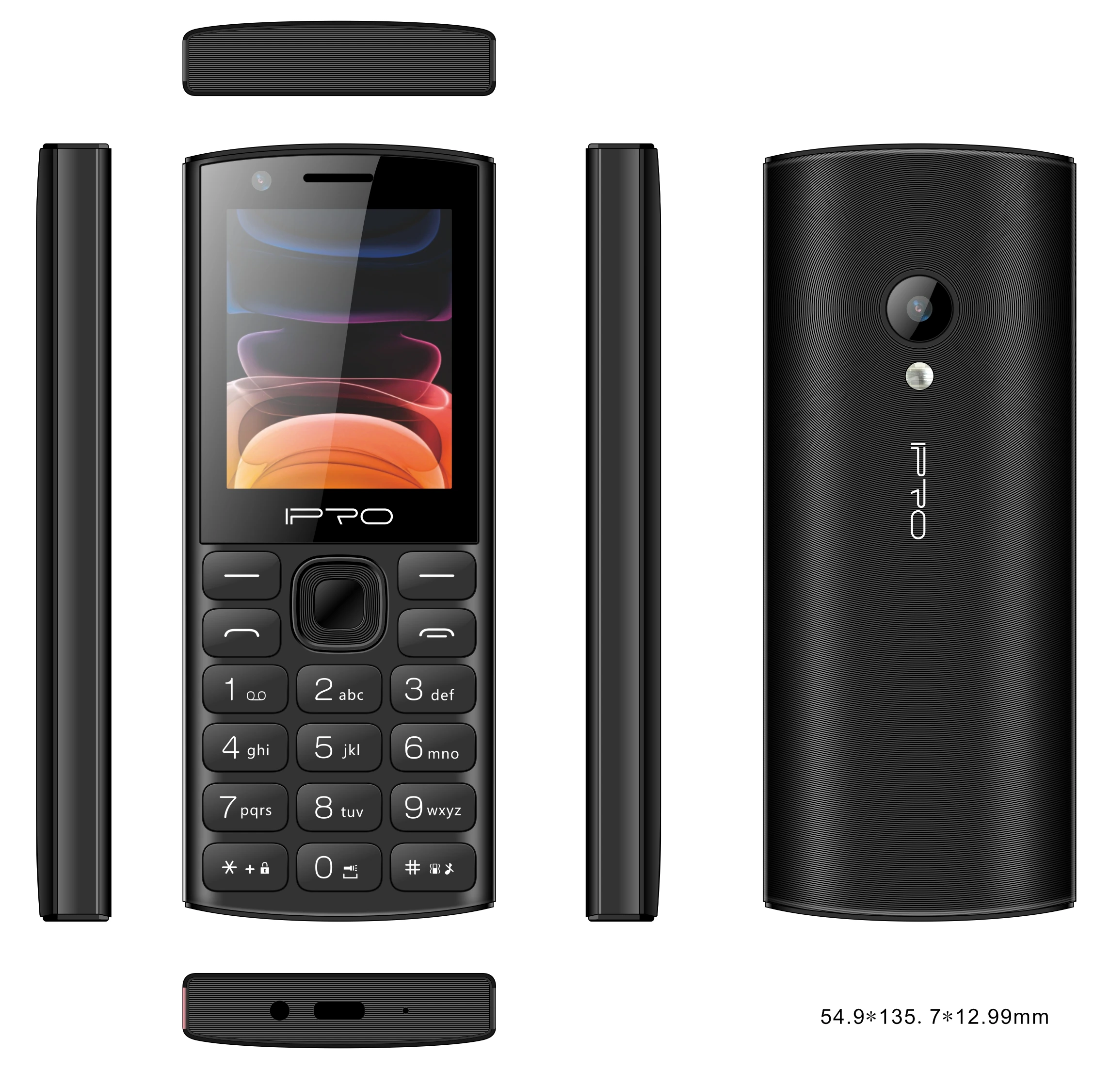 IPRO mobile phones original 2.4inch 4G Feature Phone keypad phone Dual SIM 1400mAh Battery Wireless FM Radio