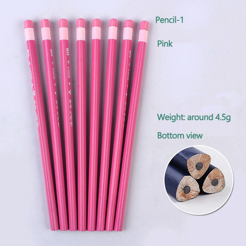 Wooden Pencil Hb Colored Pencil Three Corner Or Round Shape Sketch Pencil