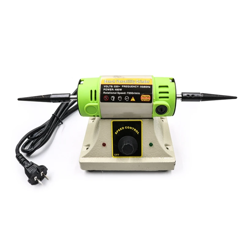 Electric Lathe Polisher Jewelry Mini Metal Electric Bench Grinder Carving Small Grinding Machine