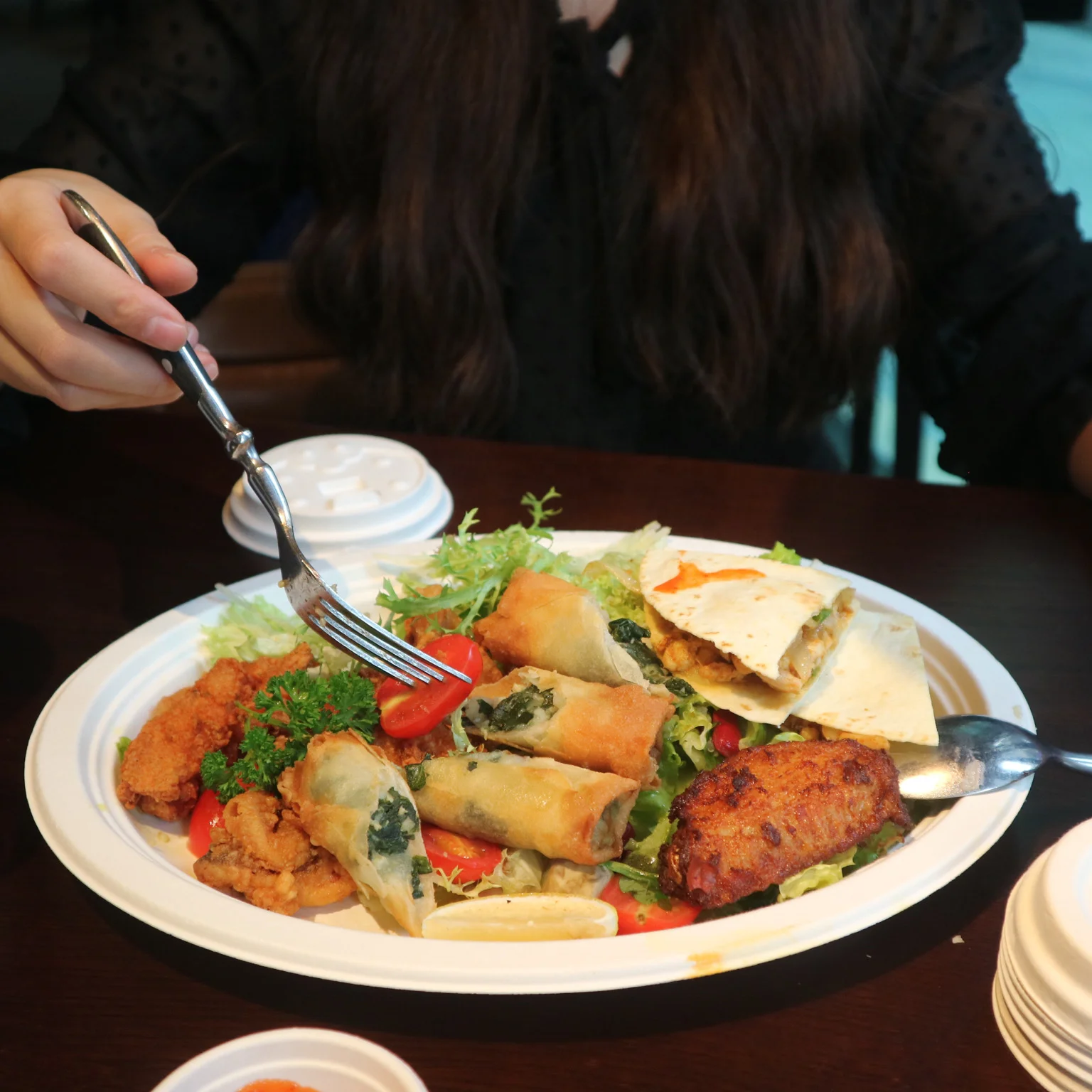 100% Sugarcane Bagasse Fiber Compostable Disposable Round Pizza Natural Green Eco Paper Plates