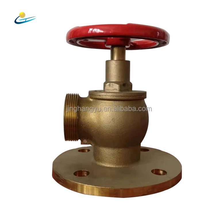 DN50 PN16 Brass Water Normal Temperature Marine Flanged Istraight Fire Hydrant Valve