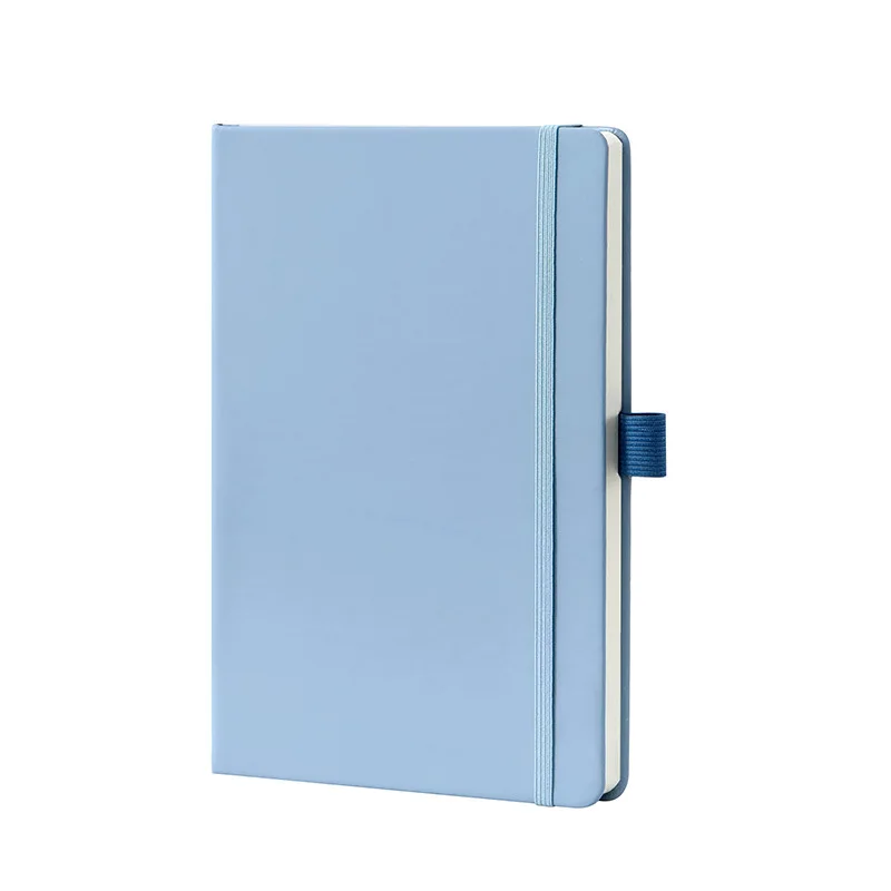 Ys96 Manufacturer Custom A5 Hard Leather Bandage Elastic Band Pu Office Notebook Printed Brand Logo Diary Notepad Note Book
