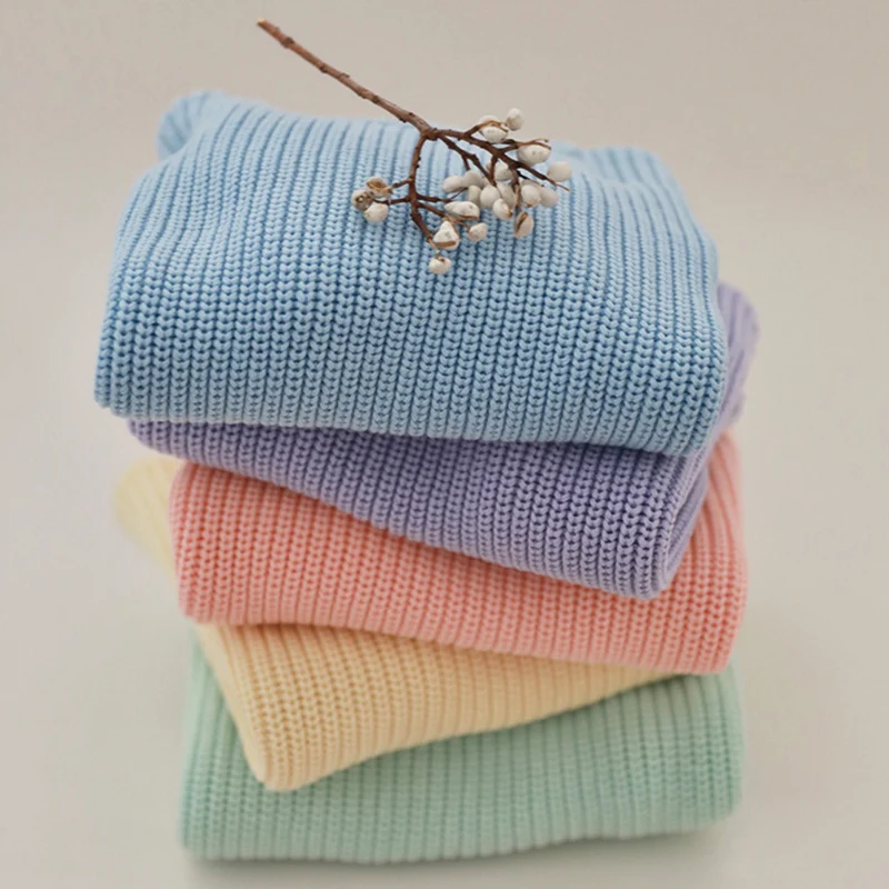 Winter Thick Cotton Oversized Kids Jumper Baby Knitwear Kids Chunky Knit Sweater Baby