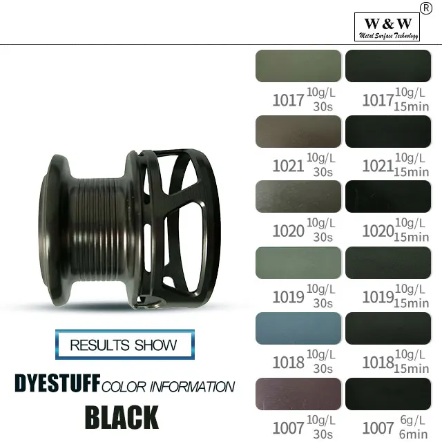 The Biodegradable Acid Dye Anodizing Dye For Aluminum Anodized Black Color