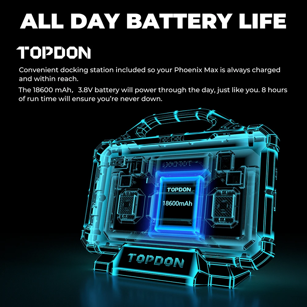 Профессиональный Автомобильный Диагностический прибор TOPDON Phoenix Max с бесплатным обновлением сканер OBD2 диагностический