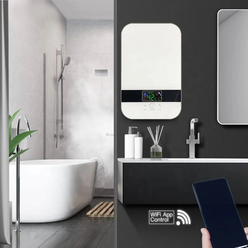 Panason Lecston Atmor Titan Hotter Slim Type Circulation Electric Induction Instant Tankless Hot Water Heater For Mexico/Thail