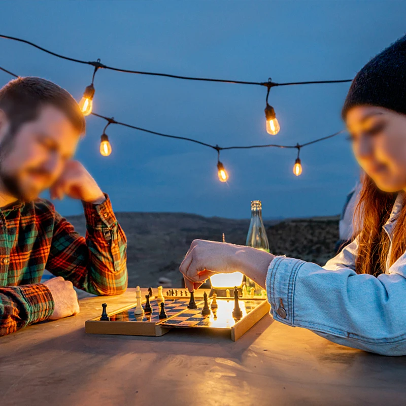 Festive Christmas Party Outdoor waterproof street lighting  led light strings 10M 10 LED Garden party S14 Solar string lights