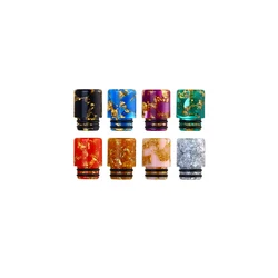 2021 new epoxy resin snake pattern drip tip 510 colorful vape drip tip
