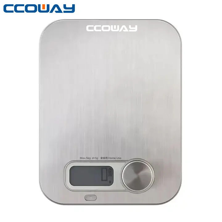 Battery Free Household kitchen food weighing scale stainless steel Multifunctional 5kg/1g Digital Scale