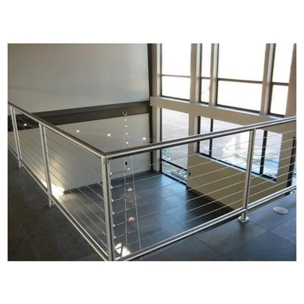 Best Price Face Mounted Brushed Stainless Steel 6mm Cable Railing with Tensioner/Durable Balustrades Made in China