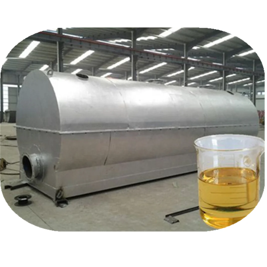 Used engine oil to diesel refinery distillation plant