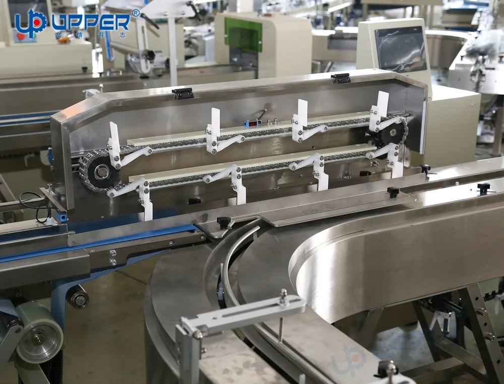 High speed Multi-Function chocolate wafer packing Machines  Automatic biscuit cookie packaging line with tray