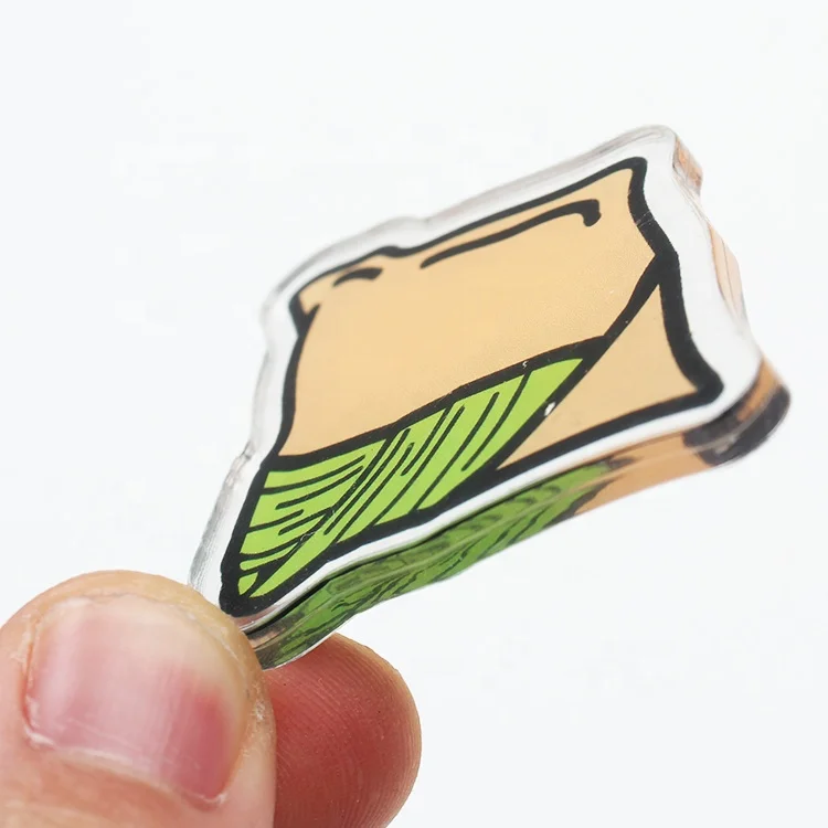 High Quality Printing Custom Clear Logo Laser Cut Keychains With Acrylic