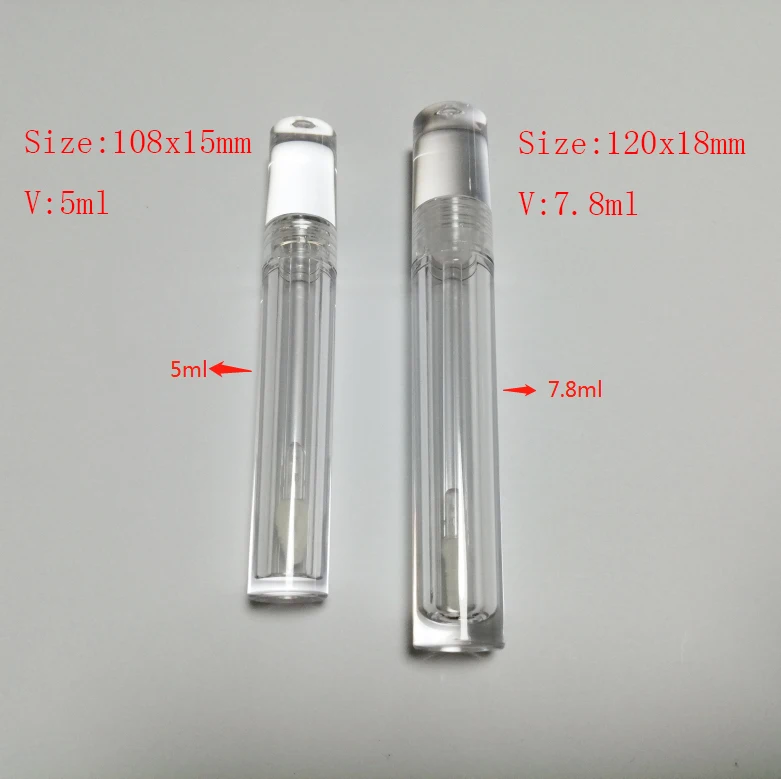 
DIY Empty Round Long High-end Simple Lip Gloss Tube 