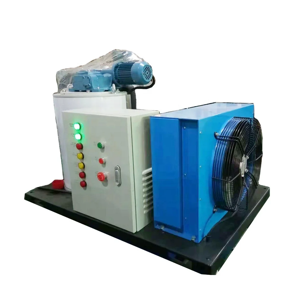 500kg/day Commercial Flake Ice Machine for Chemical Manufacturing / Food Processing