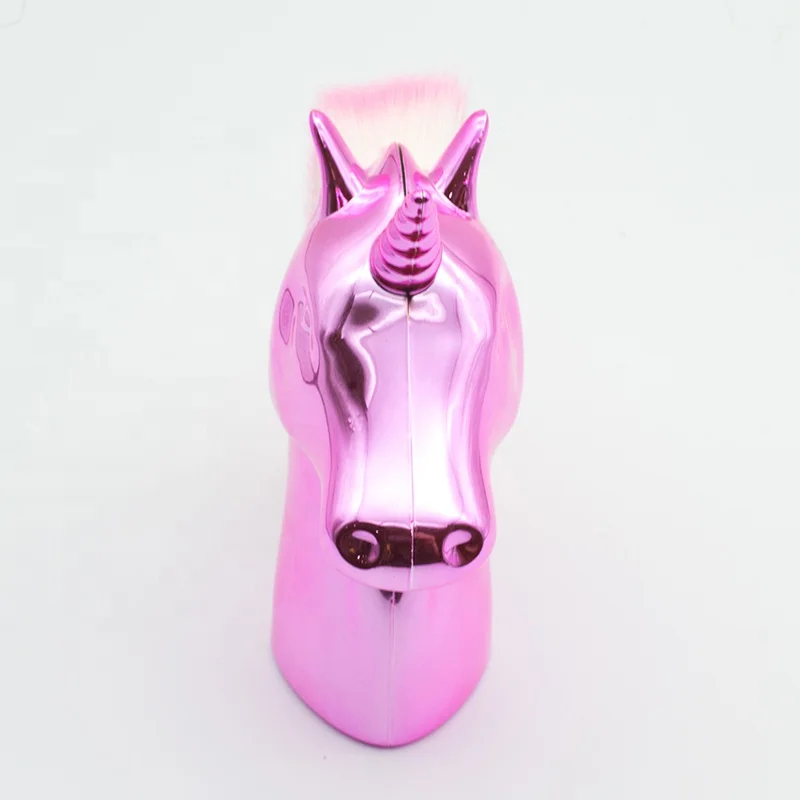 wholesale unicorns Nail Dust Brushes Color synthetic hair Cosmetic brush nail art beauty tools kits gift