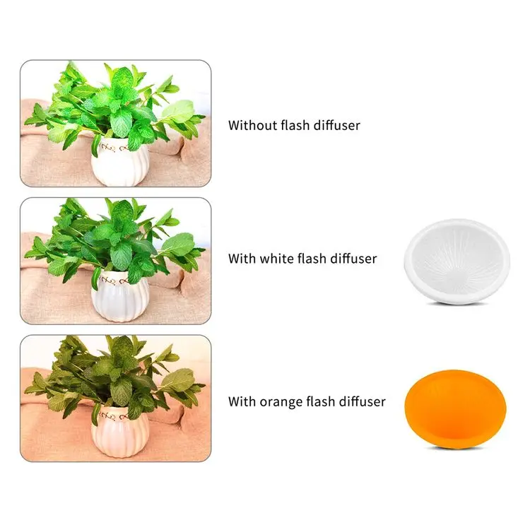 
Universal Lambancy Dome Flash Diffuser for Canon 430EX 550EX 600EX Nikon SB600 SB700 Sony A6000 White Orange Cloud Covers 