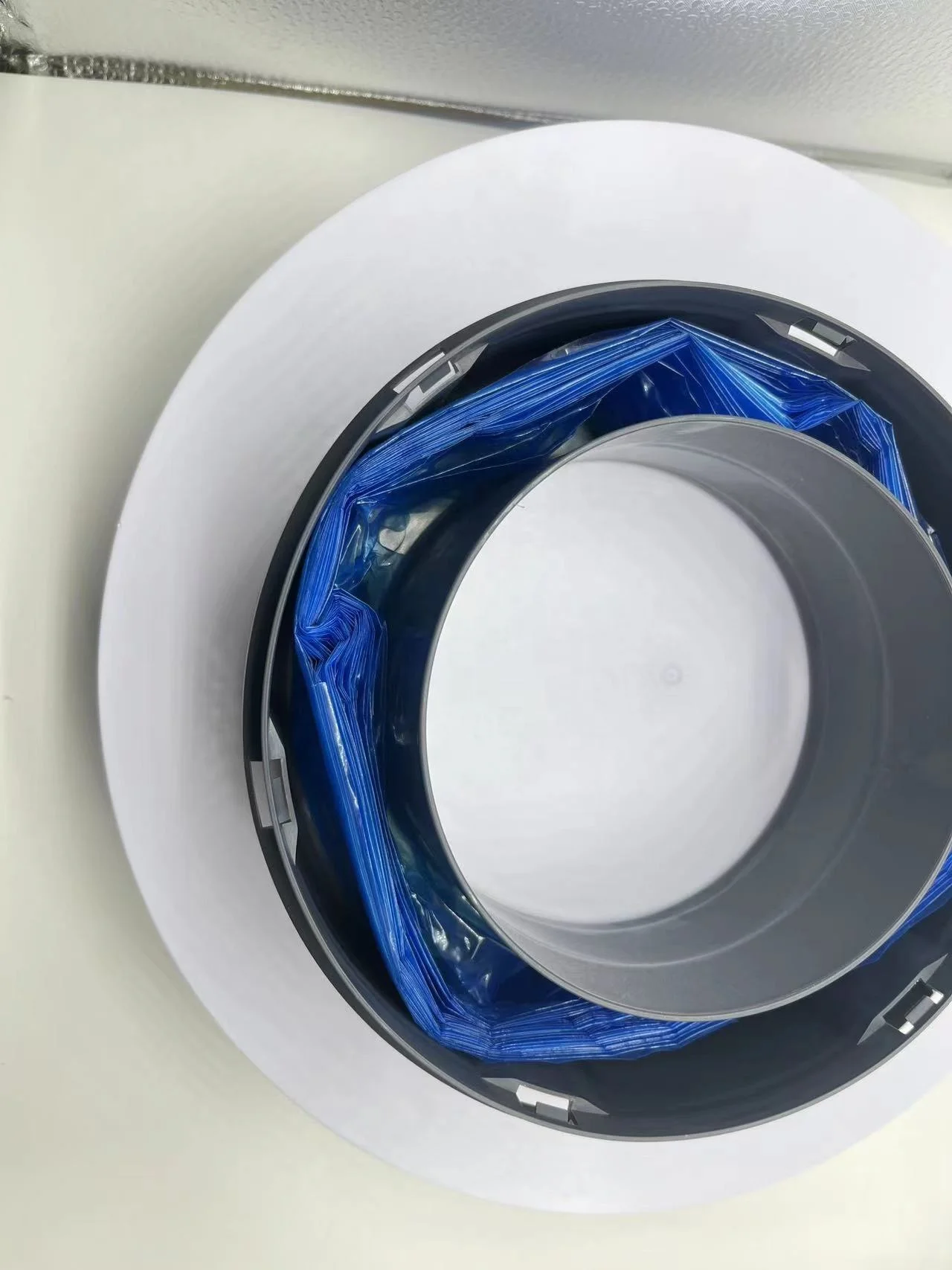 Hot sell Blue white color 4 pack diaper pail refill bags