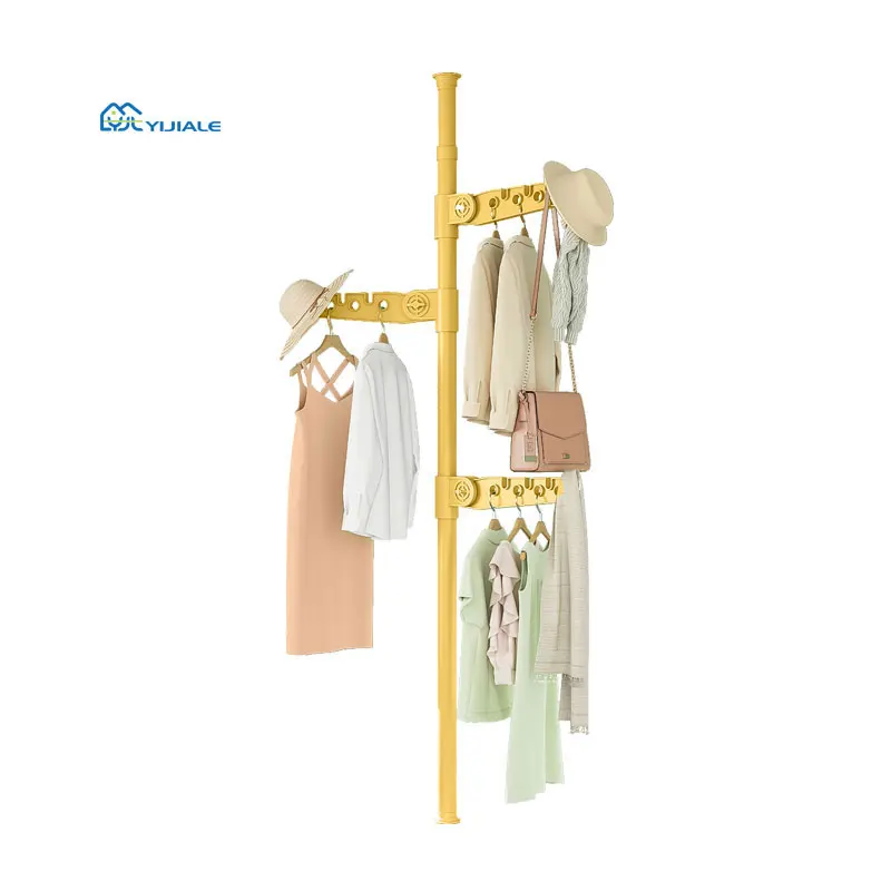 Portable Storage Modern Simple Carbon Steel Material Metal Standing Coat Rack Clothes Hanging Racks