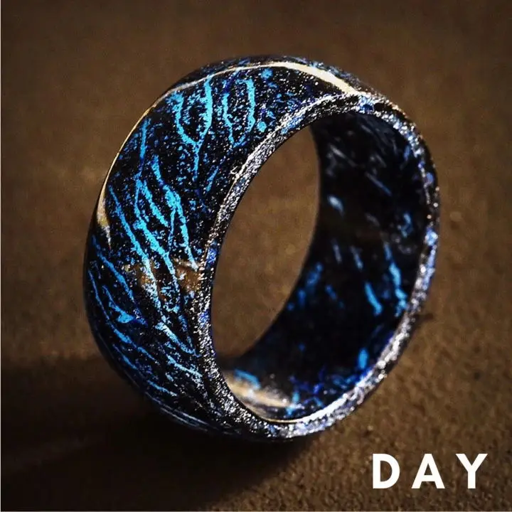 New style bar multi-color  Luminous Ring Glow In The Dark  resin glowing Rings