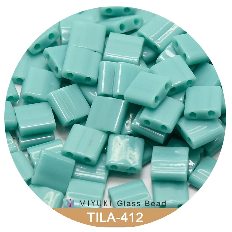 Miyuki Tila beads 5 * 5 * 1.9 mm [16 Color Opaque  Dyed ]10g pack