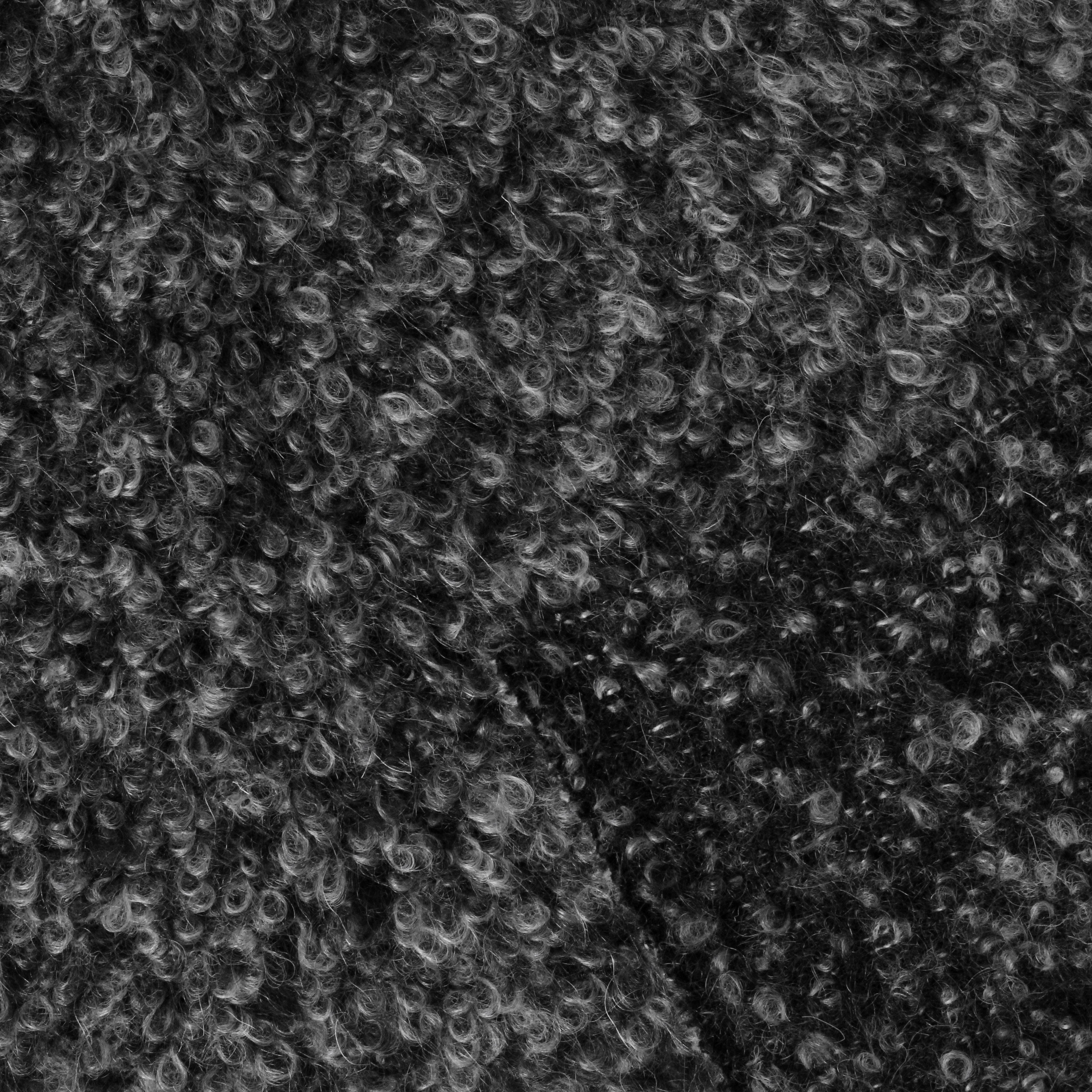 24 Winter New Arrival Super Soft Factory Black White High Percent Mohair Wool Blended FleeceTweed Fabric for Overcoat Suit Dress