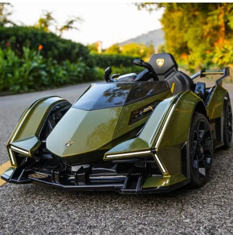 promotion boys 2 seater plastic body kids electric buggy 4 wheel rubber tyres 12v 24v 4x4 big truck 10years ride on car