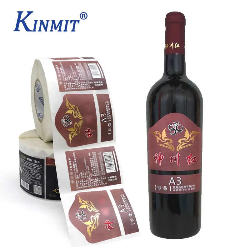Free sample sending support custom OEM led label wine bottle LED Waterproof El wine label
