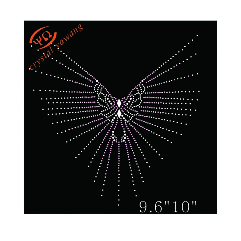 Factory Custom Neckline Rhinestone Iron On Transfers hotfix stones motif For T Shirts